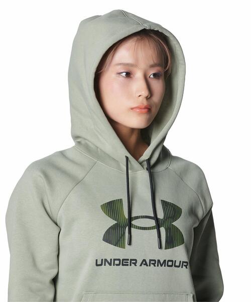 UNDER ARMOUR(アンダーアーマー)の「UAライバルフリース プリント プルオーバー フーディー(トレーニング/レディース)(スウェット・レディース・パープル系・S/M/XL/L)」の5枚目の写真