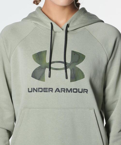 UNDER ARMOUR(アンダーアーマー)の「UAライバルフリース プリント プルオーバー フーディー(トレーニング/レディース)(スウェット・レディース・パープル系・S/M/XL/L)」の4枚目の写真
