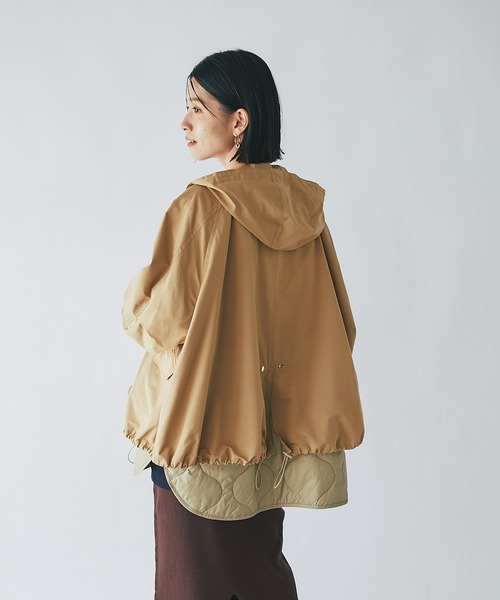 RIVE DROITE（リヴドロワ）の「2WAYマウンテンパーカー（マウンテンパーカー・レディース・ベージュ/ブラック・FREE）」の12枚目の写真