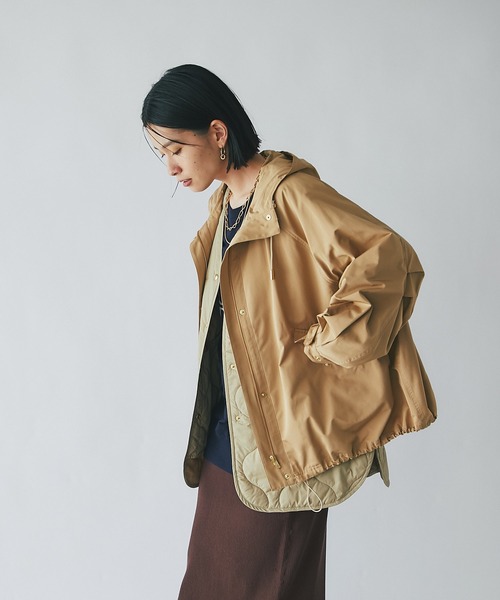 RIVE DROITE（リヴドロワ）の「2WAYマウンテンパーカー（マウンテンパーカー・レディース・ベージュ/ブラック・FREE）」の11枚目の写真