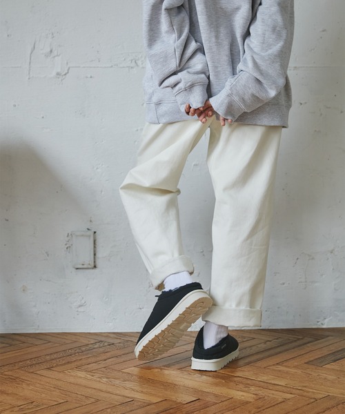 THE CRAFT CREW PRODUCTS（ザクラフトクループロダクツ）の「裏ファー撥水モックスリッポンシューズ【THE CRAFT CREW PRODUCTS】（スリッポン・メンズ・ベージュ/カーキ/ブラック×ホワイト/グレー/ブラック・23/25/26/27/24）」の21枚目の写真