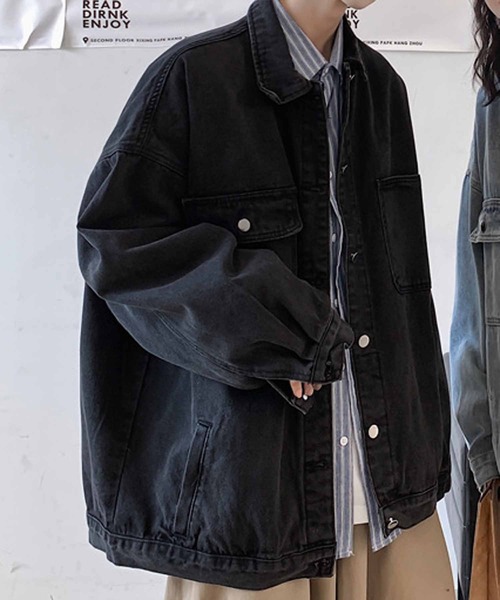 NANEA（ナネア）の「デニムジャケット（デニムジャケット・レディース・ブルー/ブラック・MEDIUM/LARGE/X-LARGE）」の4枚目の写真