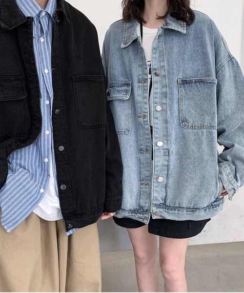 NANEA（ナネア）の「デニムジャケット（デニムジャケット・レディース・ブルー/ブラック・MEDIUM/LARGE/X-LARGE）」の3枚目の写真