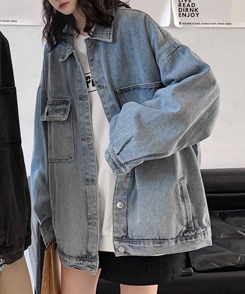 NANEA（ナネア）の「デニムジャケット（デニムジャケット・レディース・ブルー/ブラック・MEDIUM/LARGE/X-LARGE）」の13枚目の写真