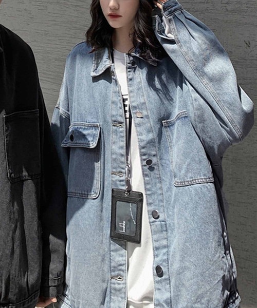 NANEA（ナネア）の「デニムジャケット（デニムジャケット・レディース・ブルー/ブラック・MEDIUM/LARGE/X-LARGE）」の14枚目の写真