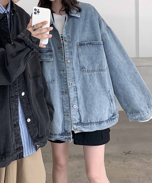 NANEA（ナネア）の「デニムジャケット（デニムジャケット・レディース・ブルー/ブラック・MEDIUM/LARGE/X-LARGE）」の17枚目の写真