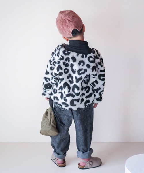 CIAOPANIC TYPY(チャオパニックティピー)の「【WEB限定】【KIDS】レオパードボアアニマルノーカラージャケット(ノーカラージャケット・キッズ・ブラック/ホワイト・SMALL/MEDIUM/LARGE/X-LARGE/XX-LARGE)」の19枚目の写真
