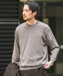 URBAN RESEARCH DOORS | LIFE STYLE TAILOR　マシンウォッシャブルハイゲージクルーニット(ニット/セーター)