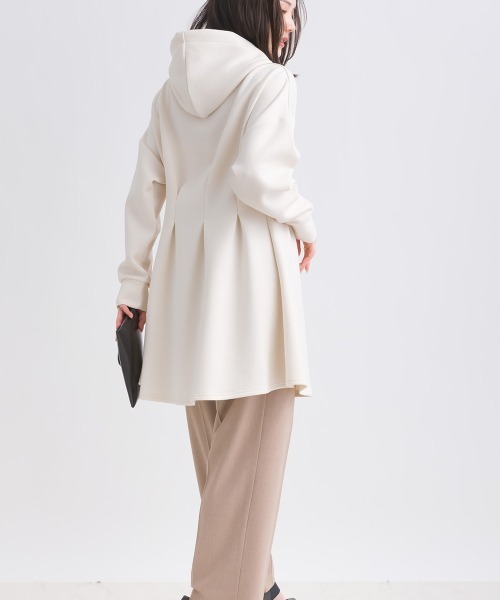PICCIN(ピッチン)の「【WEB限定】ペプラムチュニックフーディー(パーカー・レディース・ライトグレー/ブラック/オフホワイト・M)」の6枚目の写真