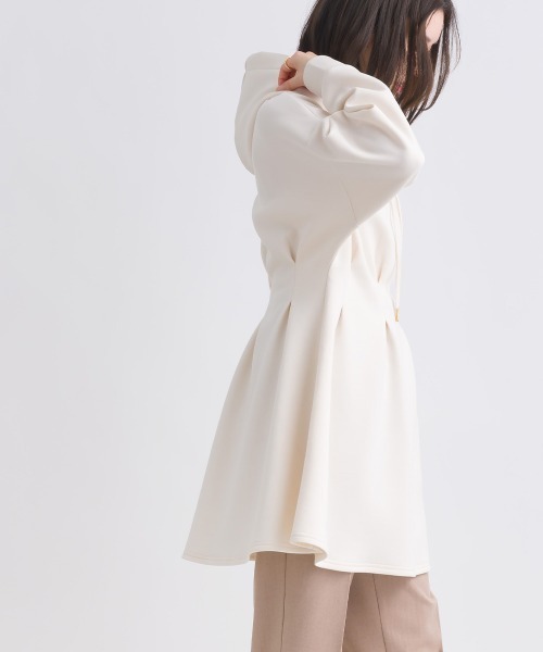 PICCIN(ピッチン)の「【WEB限定】ペプラムチュニックフーディー(パーカー・レディース・ライトグレー/ブラック/オフホワイト・M)」の7枚目の写真