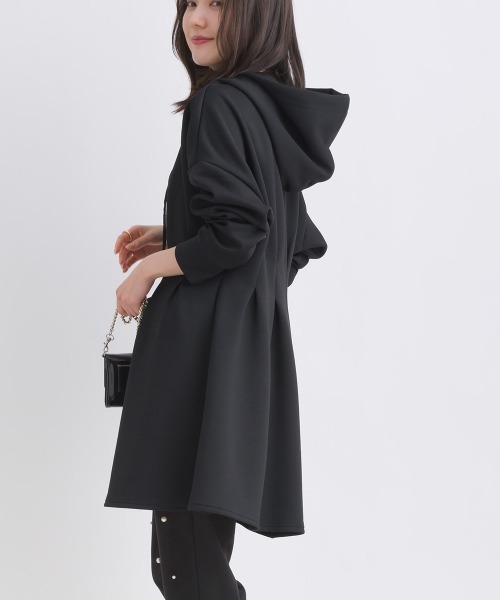 PICCIN(ピッチン)の「【WEB限定】ペプラムチュニックフーディー(パーカー・レディース・ライトグレー/ブラック/オフホワイト・M)」の15枚目の写真