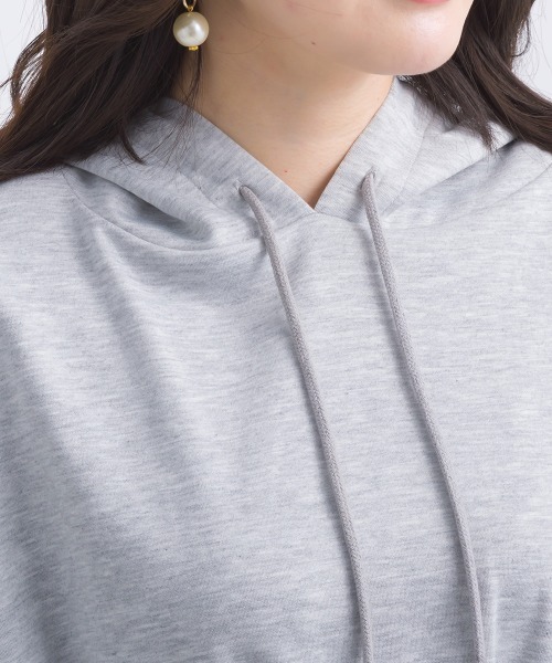 PICCIN(ピッチン)の「【WEB限定】ペプラムチュニックフーディー(パーカー・レディース・ライトグレー/ブラック/オフホワイト・M)」の19枚目の写真