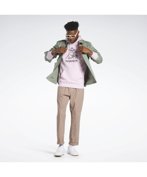 Reebok（リーボック）の「スケートフーディー / CL SKATE HOODIE（パーカー・メンズ・ベビーピンク・LARGE/MEDIUM/SMALL/XX-LARGE/X-LARGE）」の6枚目の写真