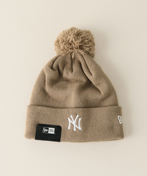NEW ERA(ニューエラ)の「【NEW ERA / ニューエラ】別注 Pom-Pon Knit Cap NY(ニットキャップ/ビーニー・レディース・ベージュ・FREE)」の4枚目の写真