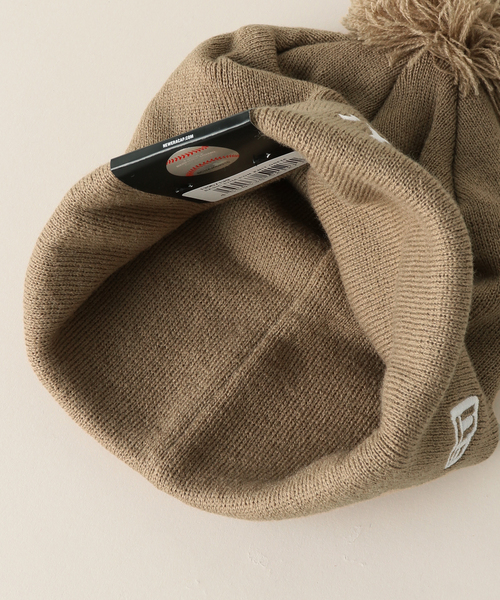 NEW ERA(ニューエラ)の「【NEW ERA / ニューエラ】別注 Pom-Pon Knit Cap NY(ニットキャップ/ビーニー・レディース・ベージュ・FREE)」の7枚目の写真