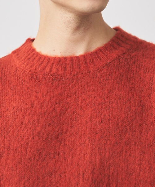 WEGO(ウィゴー)の「WEGO/モヘアライクハンドステッチプルオーバー(ニット/セーター・メンズ・ダークオレンジ/ホワイト/ブラック・MEDIUM/LARGE)」の7枚目の写真