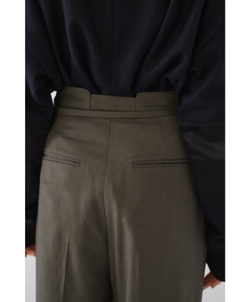 RIM.ARK（リムアーク）の「Uneven waist belt PT（スラックス・レディース・ダークネイビー/チャコールグレー/ライトブラウン・36/38）」の7枚目の写真