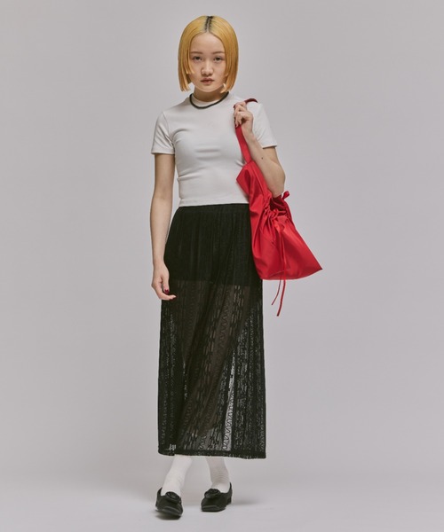 FEKETE(フェケテ)の「LACE LONG SKIRT / レースロングスカート(スカート・レディース・ブラック/ホワイト・FREE)」の14枚目の写真
