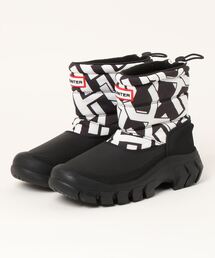 《HUNTER》WOMENS INTREPID SHORT H-PRINT SNOW BOOT