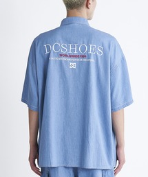 DC/ディーシー 半袖シャツ バックロゴ 刺繍 ビッグシルエット セットアップ対応 DSH242001