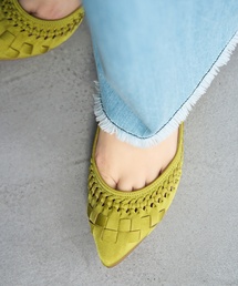 LE TALON | ポインテッドサシメッシュフラット(その他シューズ)