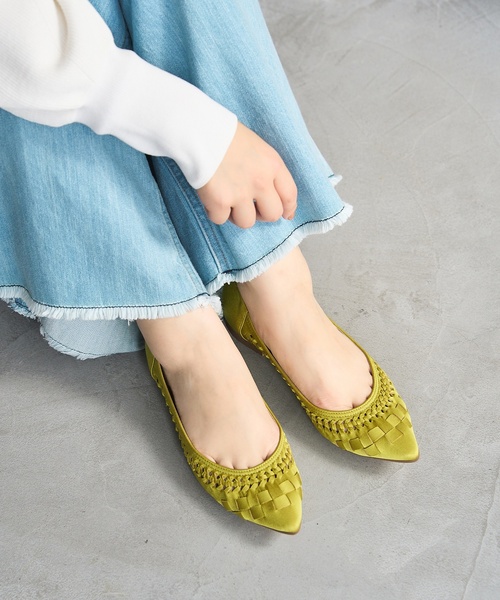 LE TALON（ルタロン）の「ポインテッドサシメッシュフラット（その他シューズ・レディース・ブルー系その他/アーミー/イエロー・25cm/24.5cm/24cm/23.5cm/23cm/22.5cm/22cm/25.5cm）」の16枚目の写真