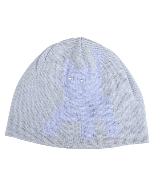 aeae（エーイーエーイー）の「Cats Beanie（ニットキャップ/ビーニー・レディース・グレー/ブラック/ライトグレー・FREE）」の2枚目の写真