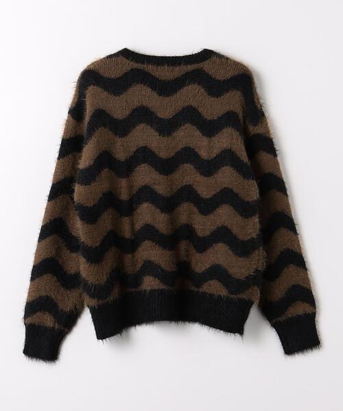 green label relaxing（グリーンレーベルリラクシング）の「TJ ウェーブボーダー プルオーバー 140cm-150cm（ニット/セーター・キッズ・ブラック/ライトブルー・150cm/140cm）」の3枚目の写真