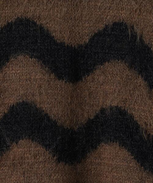 green label relaxing（グリーンレーベルリラクシング）の「TJ ウェーブボーダー プルオーバー 140cm-150cm（ニット/セーター・キッズ・ブラック/ライトブルー・150cm/140cm）」の6枚目の写真