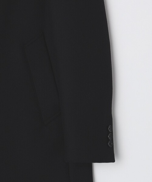 SHIPS（シップス）の「SHIPS: スーパー160'S メリノウール メルトン チェスターコート 〈BLACK〉（チェスターコート・メンズ・ブラック・SMALL/LARGE/X-LARGE/MEDIUM）」の12枚目の写真