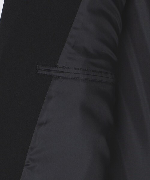 SHIPS（シップス）の「SHIPS: スーパー160'S メリノウール メルトン チェスターコート 〈BLACK〉（チェスターコート・メンズ・ブラック・SMALL/LARGE/X-LARGE/MEDIUM）」の9枚目の写真