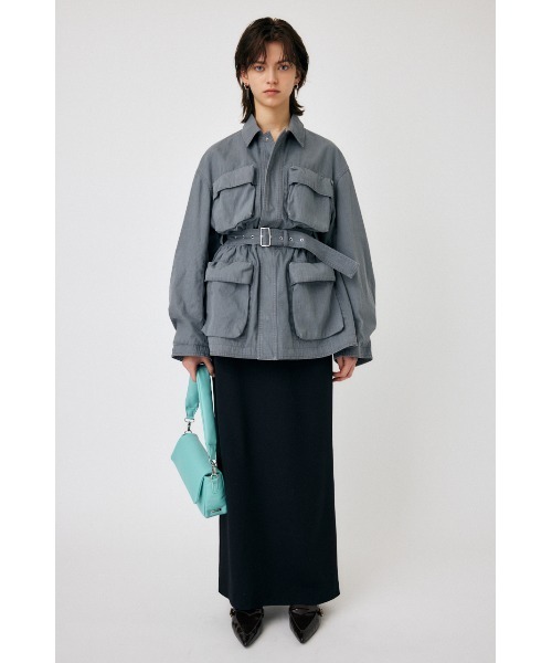 MOUSSY（マウジー）の「I LINE MAXI スカート（スカート・レディース・ブラック/ベージュ/グレー・1/2）」の5枚目の写真