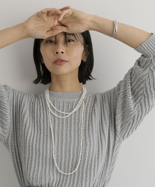 BARNYARDSTORM（バンヤードストーム）の「BARNYARDSTORB / ショートパールネックレス40（ネックレス・レディース・ホワイト・FREE）」の6枚目の写真