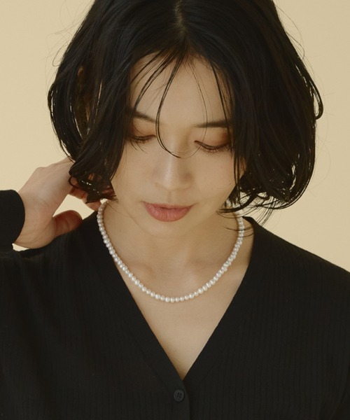 BARNYARDSTORM（バンヤードストーム）の「BARNYARDSTORB / ショートパールネックレス40（ネックレス・レディース・ホワイト・FREE）」の22枚目の写真