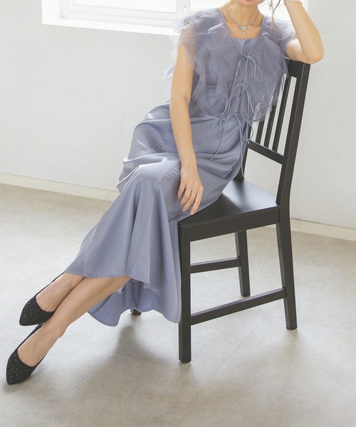 Dorry Doll（ドリードール）の「チュールレイヤードサテンドレス  