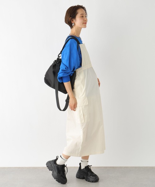 LEPSIM（レプシィム）の「【産前・産後対応】マタニティ／2WAYサス付きカーゴスカート　992055（マタニティウェア/グッズ・レディース・カーキ/オフホワイト/ブラック・FREE）」の16枚目の写真