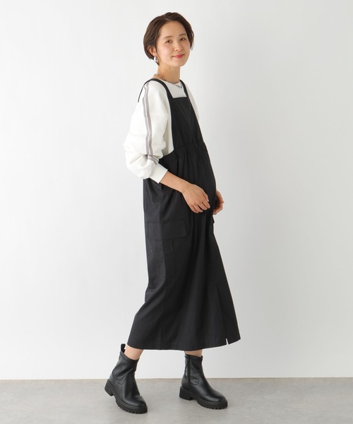 LEPSIM（レプシィム）の「【産前・産後対応】マタニティ／2WAYサス付きカーゴスカート　992055（マタニティウェア/グッズ・レディース・カーキ/オフホワイト/ブラック・FREE）」の20枚目の写真