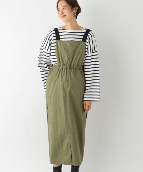 LEPSIM（レプシィム）の「【産前・産後対応】マタニティ／2WAYサス付きカーゴスカート　992055（マタニティウェア/グッズ・レディース・カーキ/オフホワイト/ブラック・FREE）」の21枚目の写真