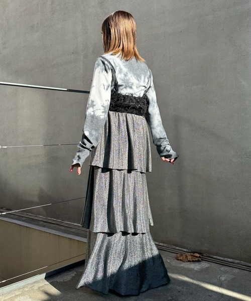 CIAOPANIC（チャオパニック）の「チュールフリンジビスチェ（キャミソール・レディース・ホワイト/ブラック/オレンジ・FREE）」の21枚目の写真