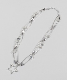 SPINNS | 安全ピンネックレス ハート スター(ネックレス)