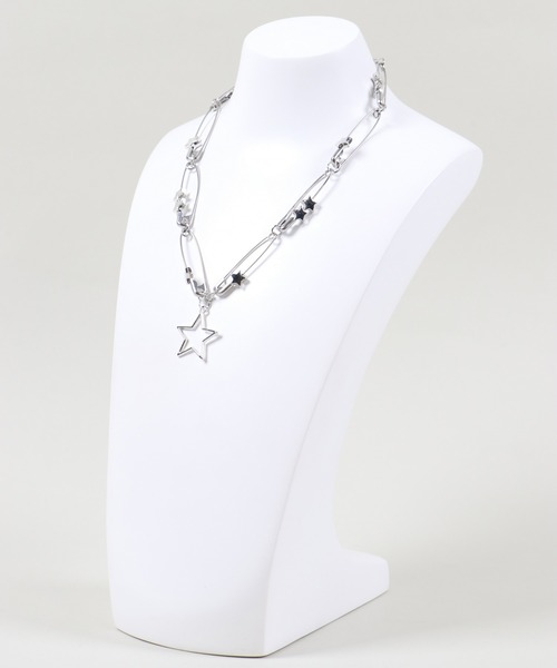 SPINNS（スピンズ）の「安全ピンネックレス ハート スター（ネックレス・レディース・B/A・ONESIZE）」の8枚目の写真