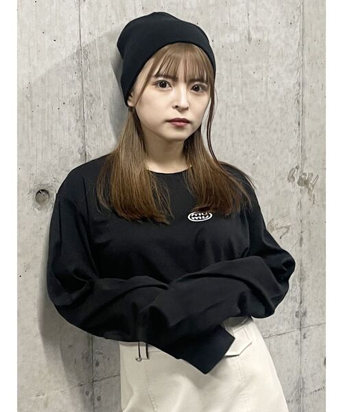 MURUA(ムルーア)の「ポイントロゴロンT(Tシャツ/カットソー・レディース・ブラック/ホワイト・FREE)」の11枚目の写真
