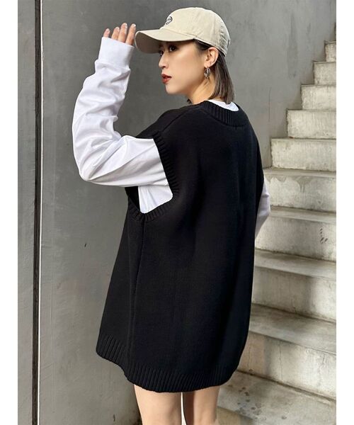 MURUA(ムルーア)の「ポイントロゴロンT(Tシャツ/カットソー・レディース・ブラック/ホワイト・FREE)」の17枚目の写真