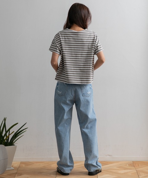 AMERICAN RAG CIE（アメリカンラグシー）の「RED CARD / Dakota DENIM PT（デニムパンツ・レディース・ライトブルー・23/22/25/24）」の10枚目の写真
