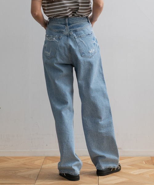 AMERICAN RAG CIE（アメリカンラグシー）の「RED CARD / Dakota DENIM PT（デニムパンツ・レディース・ライトブルー・23/22/25/24）」の3枚目の写真