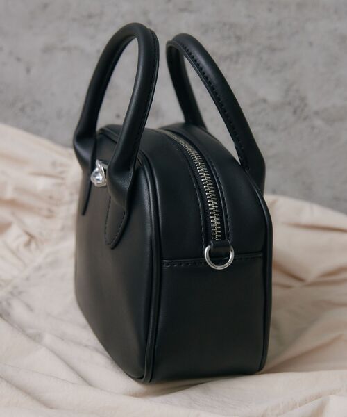 RETRO GIRL（レトロガール）の「ミニボストンバッグ（ショルダーバッグ・レディース・ブラック/オフホワイト/ブルー・ONE SIZE）」の14枚目の写真