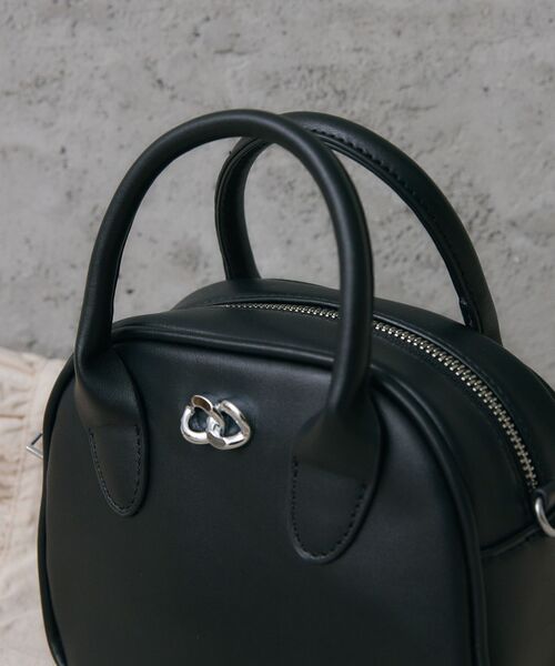 RETRO GIRL（レトロガール）の「ミニボストンバッグ（ショルダーバッグ・レディース・ブラック/オフホワイト/ブルー・ONE SIZE）」の15枚目の写真