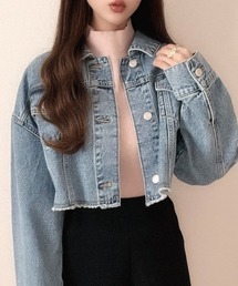 Ada. | デニム クロップド Gジャン(デニムジャケット)