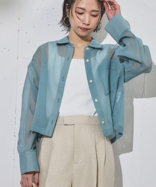 Doux archives（ドゥアルシーヴ）の「2wayスクエアリブタンクトップ（タンクトップ・レディース・グレイッシュベージュ/オフホワイト/チャコールグレー・FREE）」の15枚目の写真