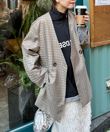 archives | 〈limited〉Check Jacket(ノーカラージャケット)